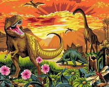 Afbeelding in Gallery-weergave laden, Schilderen op Nummer - Dinosaurussen