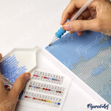 Afbeelding in Gallery-weergave laden, Diamond Painting - Boedapest bij Schemering reeds ingelijst