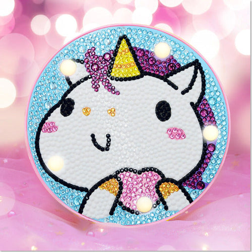 LED-lamp Diamond Painting met Eenhoorn