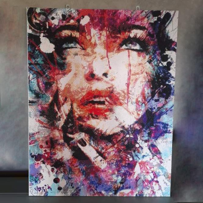Mirjam en haar diamond painting