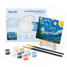 Afbeelding in Gallery-weergave laden, 3D schilderij - De sterrennacht, Van Gogh Figured'Art