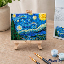 Afbeelding in Gallery-weergave laden, 3D schilderij - De sterrennacht, Van Gogh