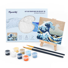 Afbeelding in Gallery-weergave laden, 3D schilderij - De grote golf van Kanagawa Figured'Art