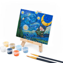 Afbeelding in Gallery-weergave laden, 3D schilderij - Kleine dromer in de sterrennacht