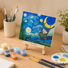 Afbeelding in Gallery-weergave laden, 3D schilderij - Kleine dromer in de sterrennacht