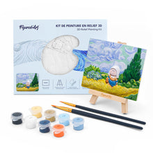 Afbeelding in Gallery-weergave laden, 3D schilderij - De wandelaarster in het tarweveld Figured'Art