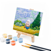 Afbeelding in Gallery-weergave laden, 3D schilderij - De wandelaarster in het tarweveld
