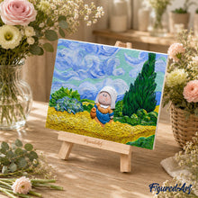 Afbeelding in Gallery-weergave laden, 3D schilderij - De wandelaarster in het tarweveld