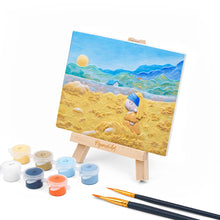 Afbeelding in Gallery-weergave laden, 3D schilderij - Kleine parel in gouden velden
