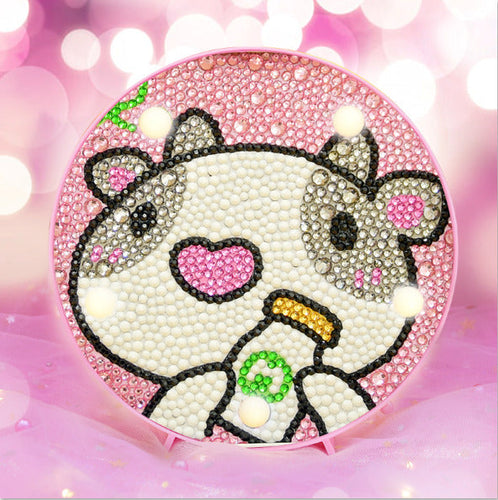 LED-lamp Diamond Painting Koe