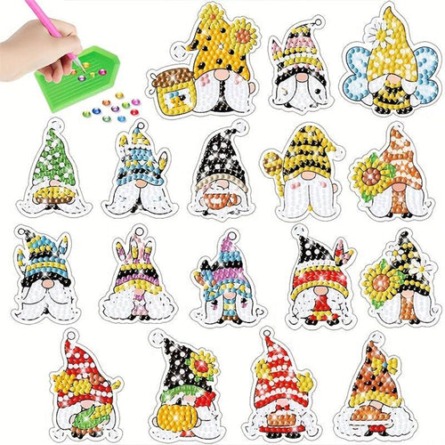 Diamond Painting 5D 17 Stickers Kabouter