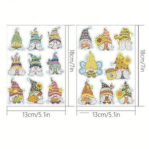 Diamond Painting 5D 17 Stickers Kabouter
