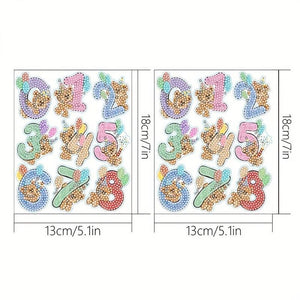 Diamond Painting 5D 17 Stickers Nummers