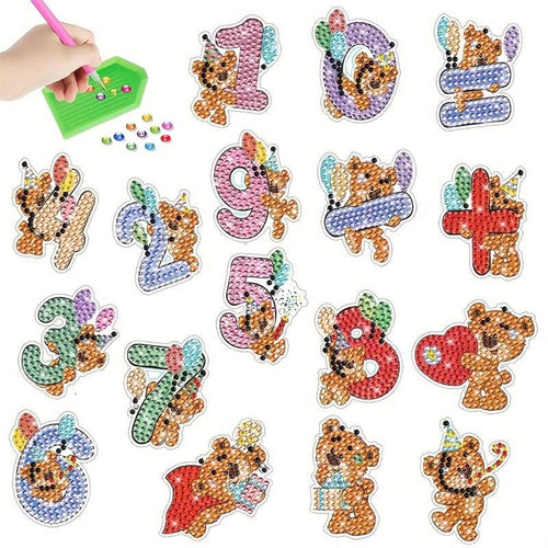 Diamond Painting 5D 17 Stickers Nummers
