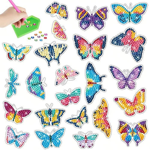 Diamond Painting 5D 23 Stickers Vlinders