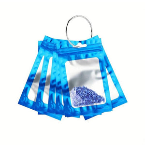 Diamond Painting 5D 50 Ziplock Zakjes en 1 Boek Ring in 8 Kleuren