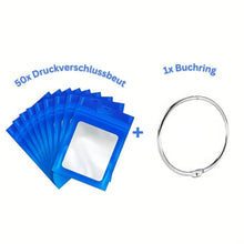 Afbeelding in Gallery-weergave laden, Diamond Painting 5D 50 Ziplock Zakjes en 1 Boek Ring in 8 Kleuren