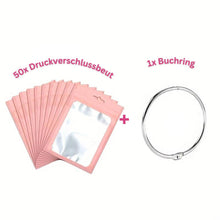Afbeelding in Gallery-weergave laden, Diamond Painting 5D 50 Ziplock Zakjes en 1 Boek Ring in 8 Kleuren