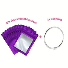 Afbeelding in Gallery-weergave laden, Diamond Painting 5D 50 Ziplock Zakjes en 1 Boek Ring in 8 Kleuren