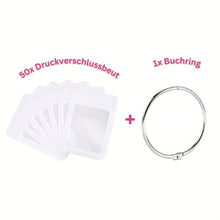 Afbeelding in Gallery-weergave laden, Diamond Painting 5D 50 Ziplock Zakjes en 1 Boek Ring in 8 Kleuren