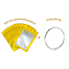 Afbeelding in Gallery-weergave laden, Diamond Painting 5D 50 Ziplock Zakjes en 1 Boek Ring in 8 Kleuren