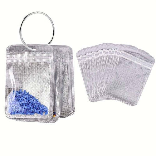 Diamond Painting 5D 50 Ziplock Zakjes en 1 Boek Ring