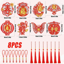 Afbeelding in Gallery-weergave laden, Diamond Painting Hanger 5D Chinees Nieuwjaar 8 Stuks