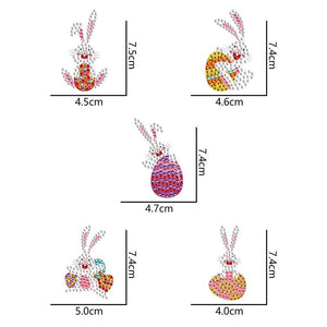 Diamond Painting Hanger 5D Paashaas Set van 3