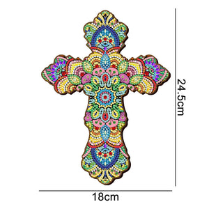 Decoratieve Hanger Diamond Painting Kruis Bloemen
