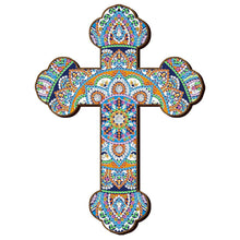 Afbeelding in Gallery-weergave laden, Decoratieve Hanger Diamond Painting met Mandala Kruis