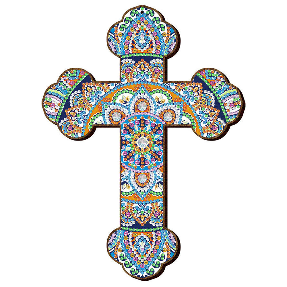 Decoratieve Hanger Diamond Painting met Mandala Kruis