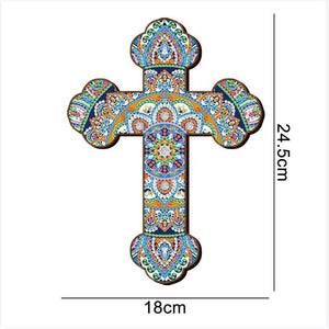 Decoratieve Hanger Diamond Painting met Mandala Kruis
