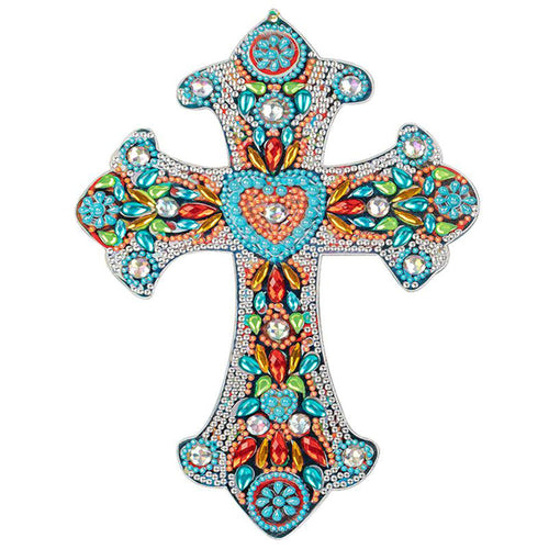Decoratieve Hanger Diamond Painting Kruis met Hart