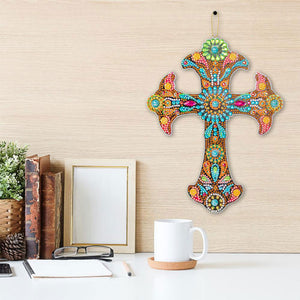 Decoratieve Hanger Diamond Painting met Kruis