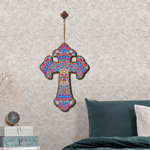 Afbeelding in Gallery-weergave laden, Decoratieve Hanger Diamond Painting Kruis Mandala
