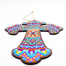Afbeelding in Gallery-weergave laden, Decoratieve Hanger Diamond Painting Kruis Mandala