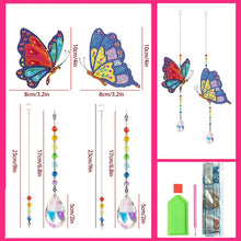 Afbeelding in Gallery-weergave laden, Kristallen Klok Diamond Art Vlinders 2 Stuks