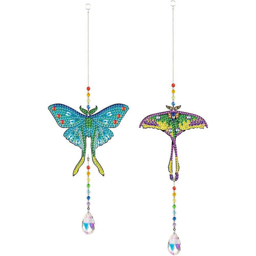 Kristallen Windgong Diamond Painting 5D - Vlinders 2 Stuks