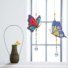 Afbeelding in Gallery-weergave laden, Kristallen Klok Diamond Art Vlinders 2 Stuks