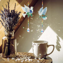 Afbeelding in Gallery-weergave laden, Kristallen Klok Diamond Painting 5D Duiven 2 Stuks