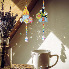 Afbeelding in Gallery-weergave laden, Kristallen Klok Diamond Painting 5D Kabouter met Zonnebloem 2 Stuks