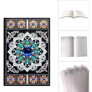 Schrift Diamond Painting Blauwe Diamant
