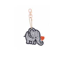 Afbeelding in Gallery-weergave laden, Diamond Painting Sleutelhanger 5D Olifanten 4 Stuks