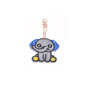 Diamond Painting Sleutelhanger 5D Olifanten 4 Stuks