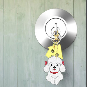 Diamond Painting Sleutelhanger 5D Honden 5 Stuks