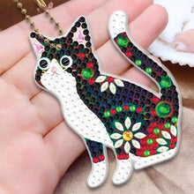 Afbeelding in Gallery-weergave laden, Diamond Painting Sleutelhangers 5D Katten Set van 5 Stuks