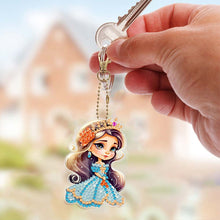Afbeelding in Gallery-weergave laden, Diamond Painting Sleutelhanger 5D Koningin 5 Stuks