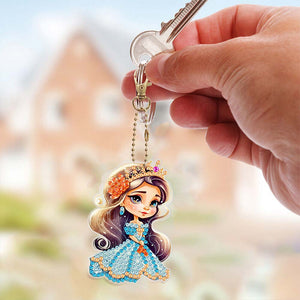 Diamond Painting Sleutelhanger 5D Koningin 5 Stuks