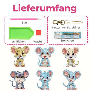 Diamond Painting 5D Muis 6 Stuks