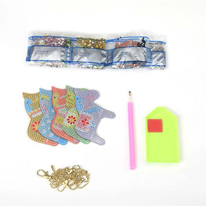 Diamond Painting Sleutelhanger 5D Paarden
